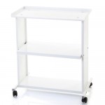 Ucenic pentru decantor, metalic, cu roti, Linea Pro, culoare alba